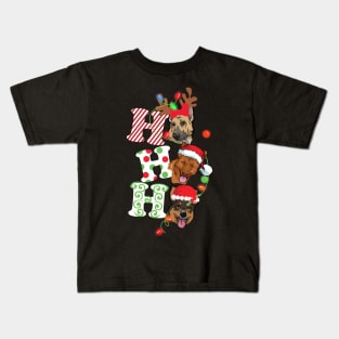 Ho Ho Ho German Shepherd Kids T-Shirt